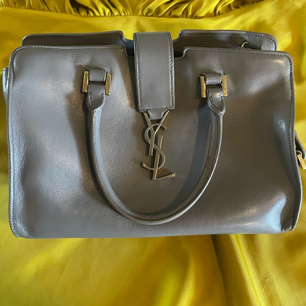 Yves Saint Laurent Gray Satchel Bag